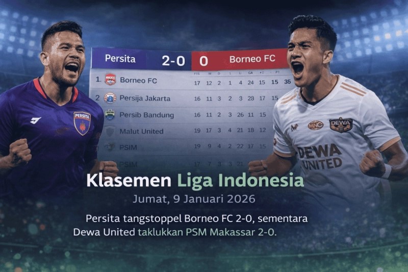 Klasemen Liga Indonesia per 9 Januari 2026 4